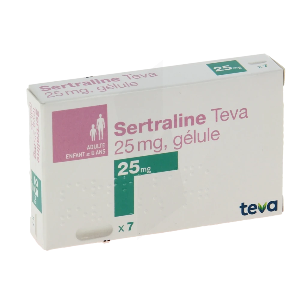 Sertraline Teva 25 Mg, Gélule