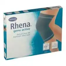 Rhena Genu Active Genouillère De Maintien Noir T4 à CHALON SUR SAÔNE 