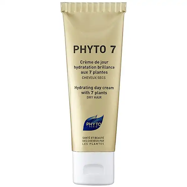 Phyto 7 Crème De Jour Hydratation Brillance Cheveux Secs 50ml
