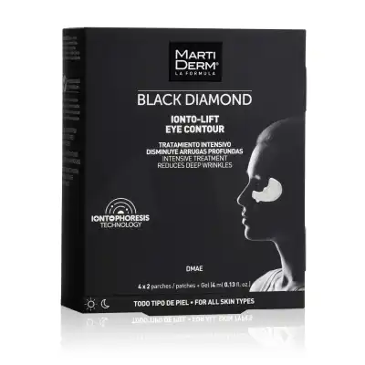 Martiderm Black Diamond Ionto-lift Eye Contour 4x2 Plaques + Gel 4ml à SAINT-PRIEST