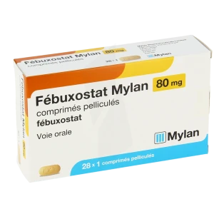Febuxostat Mylan 80 Mg, Comprimé Pelliculé