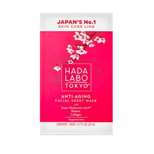 Hada Labo Tokyo Rohto Red 40+ Masque Japonais En Tissu Sachet/20ml