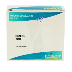 Boiron Renine 9ch Solution Buvable En Ampoules Boîte De 30 Ampoules