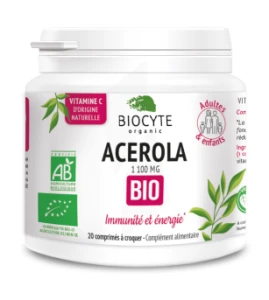 Biocyte Acérola Comprimés Bio B/20