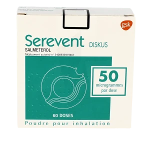 Serevent Diskus 50 Microgrammes/dose, Poudre Pour Inhalation