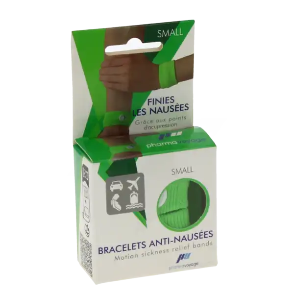 Pharmavoyage Bracelet Anti-nausées Enfant Vert Small B/2