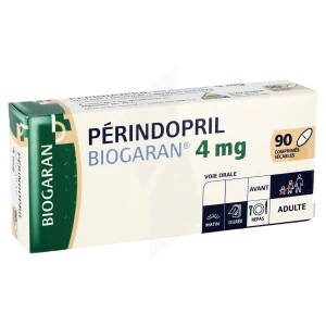 Perindopril Biogaran 4 Mg, Comprimé Sécable