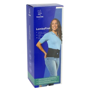 Thuasne Lombafirst Ceinture Lombaire Noir Hauteur 21cm Taille 4