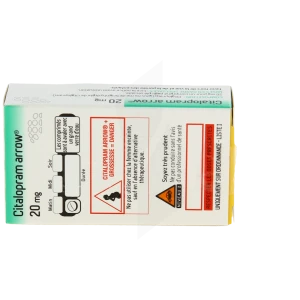 Citalopram Arrow 20 Mg, Comprimé Pelliculé Sécable