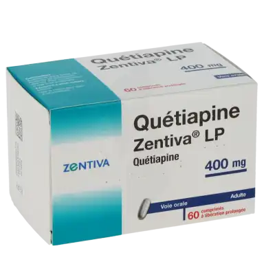 Quetiapine Zentiva Lp 400 Mg, Comprimé à Libération Prolongée à Bordeaux