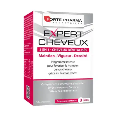 EXPERT CHEVEUX 3 EN 1 Cpr cheveux dévitalisés B/90