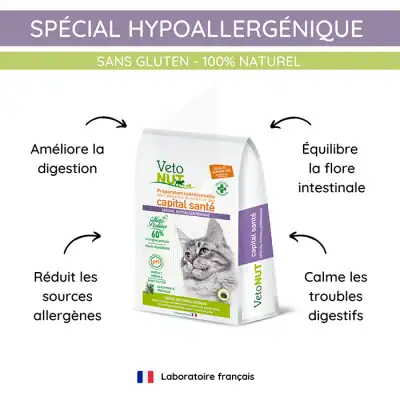 Vétonut Croquettes pour chat « spécial hypoallergénique » Carton