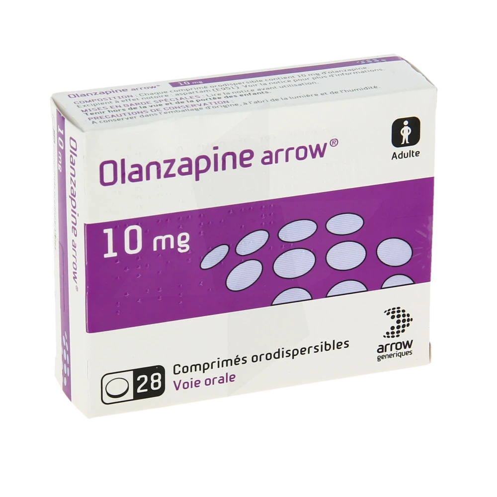 Olanzapine Arrow 10 Mg, Comprimé Orodispersible