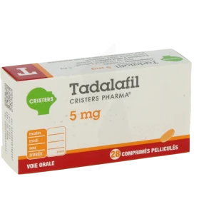 Tadalafil Cristers Pharma 5 Mg, Comprimé Pelliculé