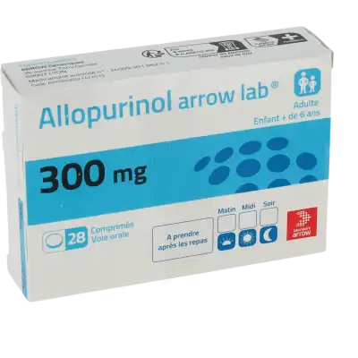 Allopurinol Arrow Lab 300 Mg, Comprimé à VILLERS-LE-LAC