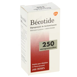 Becotide 250 Microgrammes/dose, Solution Pour Inhalation En Flacon Pressurisé