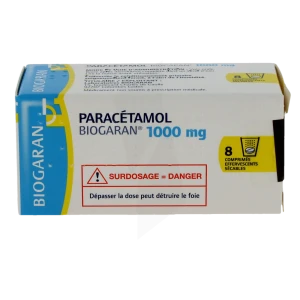 Paracetamol Biogaran 1000 Mg, Comprimé Effervescent Sécable