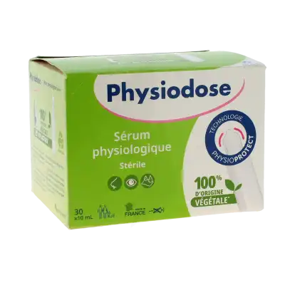 Physiodose Solution Sérum Physiologique 30 Unidoses De 10 Ml Pe Végétal à ST-ETIENNE-DE-TULMONT