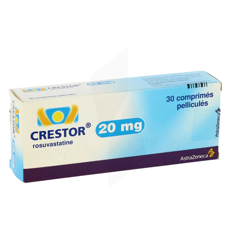 Crestor 20 Mg, Comprimé Pelliculé