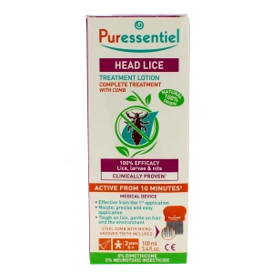 Puressentiel Anti-poux Lotion Traitante Fl/100ml + Peigne