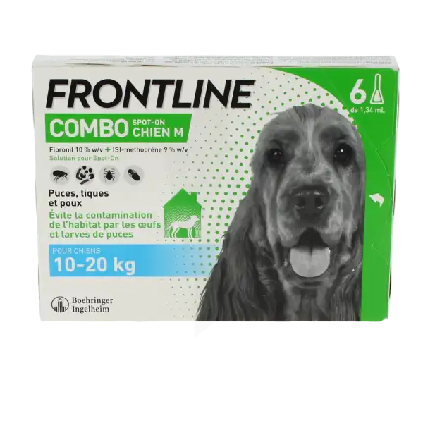 Frontline Combo Solution Externe Chien 10-20kg 6doses