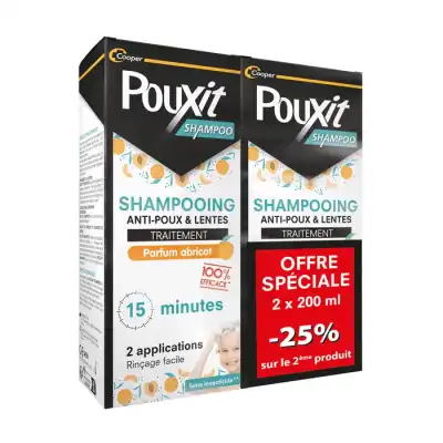 Pouxit Shampoo Shampooing Abricot Antipoux Et Lentes 2fl/200ml à Beauvais