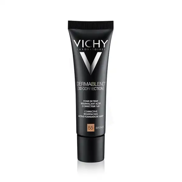 Vichy Dermablend 3d Correction Fond De Teint Resurfaçant Teinte N°55 Bronze Tube/30ml