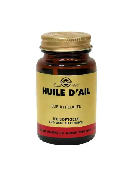 Solgar Huile D' Ail (odeur Réduite) Softgels