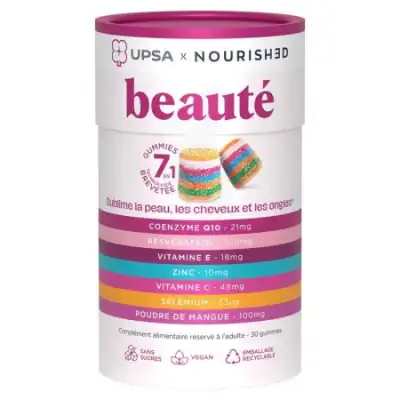 Upsa X Nourished Gummies Beaute Gomme 7 En 1 B/30 à MONSWILLER