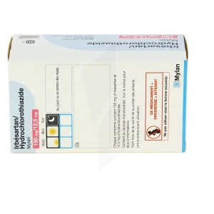 Irbesartan/hydrochlorothiazide Viatris 150 Mg/12,5 Mg, Comprimé