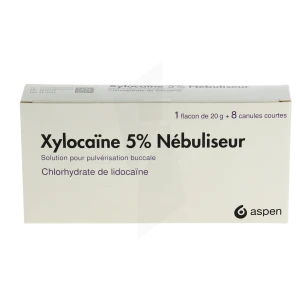 Xylocaine 5 Pour Cent Nebuliseur, Solution Pour Pulvérisation Buccale