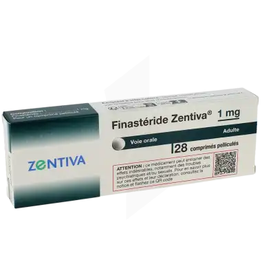 FINASTERIDE ZENTIVA 1 mg, comprimé pelliculé