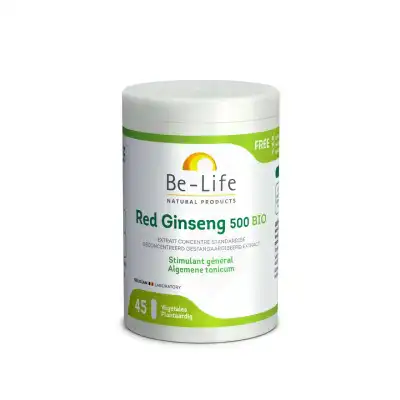 Be-life Red Ginseng 500 Bio Gélules B/45 à LA TRINITÉ