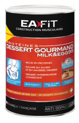 Eafit Milk & Egg 95 Pdr Pour Dessert Gourmand Caramel Beurre Salé Pot/450g à Hagetmau