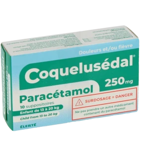 Coquelusedal Paracetamol 250 Mg, Suppositoire