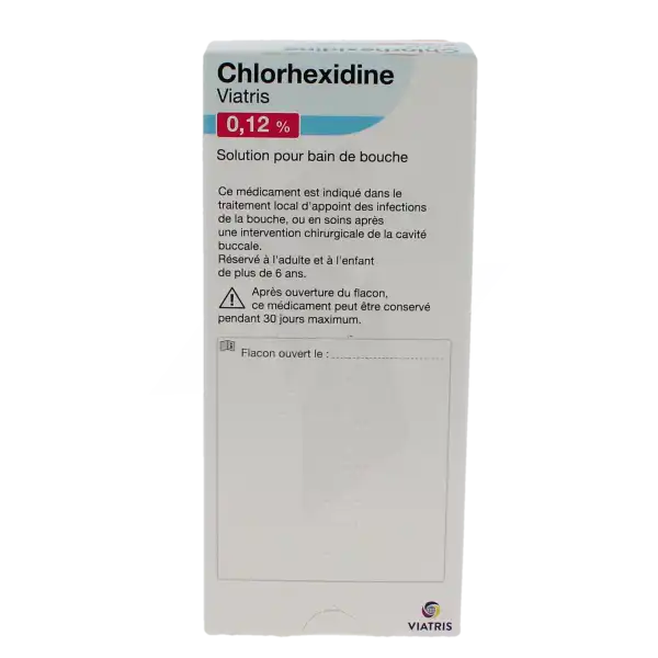 Chlorhexidine Viatris 0,12 %, Solution Pour Bain De Bouche