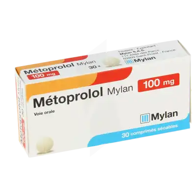 Metoprolol Viatris 100 Mg, Comprimé Sécable à SAINT-PRIEST