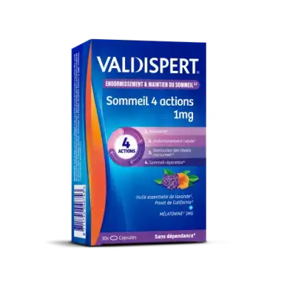 Valdispert Mélatonine 1 mg 4 Actions Caps B/30