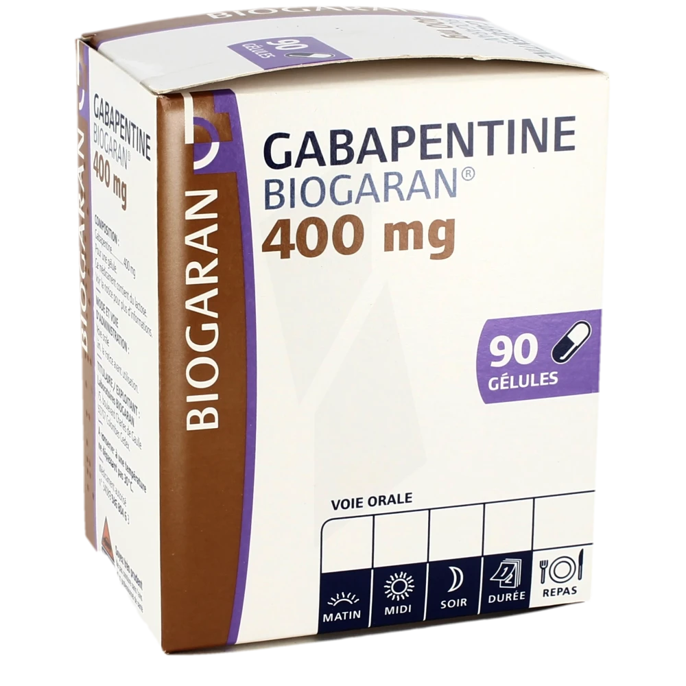 Gabapentine Biogaran 400 Mg, Gélule