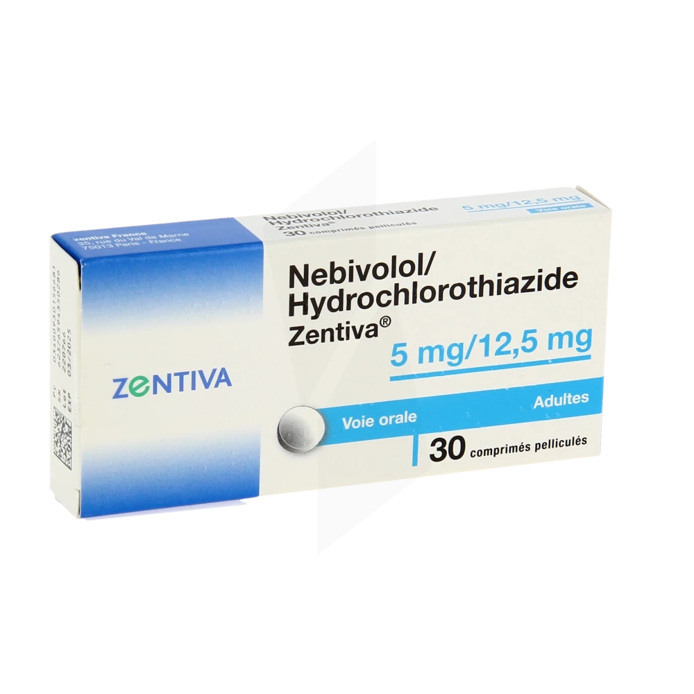 Nebivolol/hydrochlorothiazide Zentiva 5 Mg/12,5 Mg, Comprimé Pelliculé