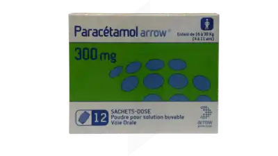 Paracetamol Arrow 300 Mg, Poudre Pour Solution Buvable En Sachet-dose à LEVIGNAC