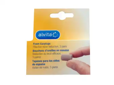 Alvita Bouchon d'oreille mousse B/3 paires