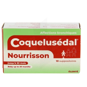 Coquelusedal Suppositoires Nourrisson Plq/10