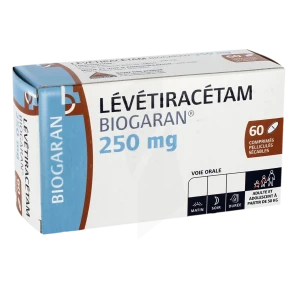 Levetiracetam Biogaran 250 Mg, Comprimé Pelliculé Sécable