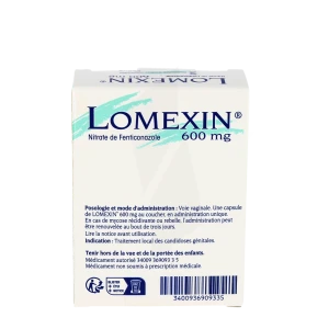 Lomexin 600 Mg Caps Molle Vaginale Plq/2