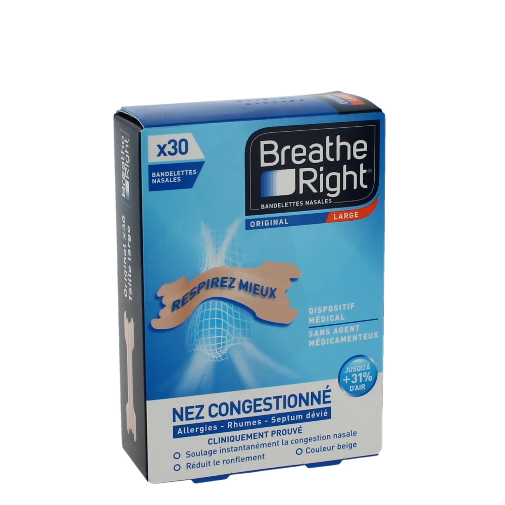Breathe Right Original Bdlette Nasale Large B/30