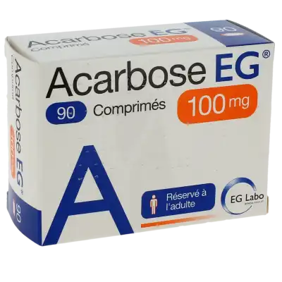 ACARBOSE EG 100 mg, comprimé