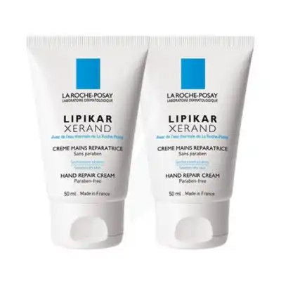 Lipikar Xerand Crème Protectrice Mains 2*50ml à ST-ETIENNE-DE-TULMONT
