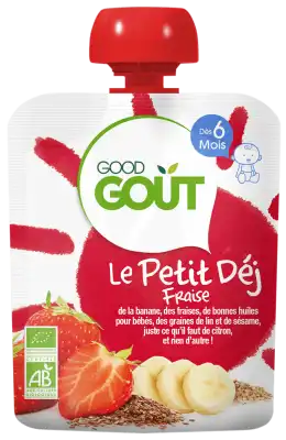 Good Goût Petit Déj fraise Gourde/70g