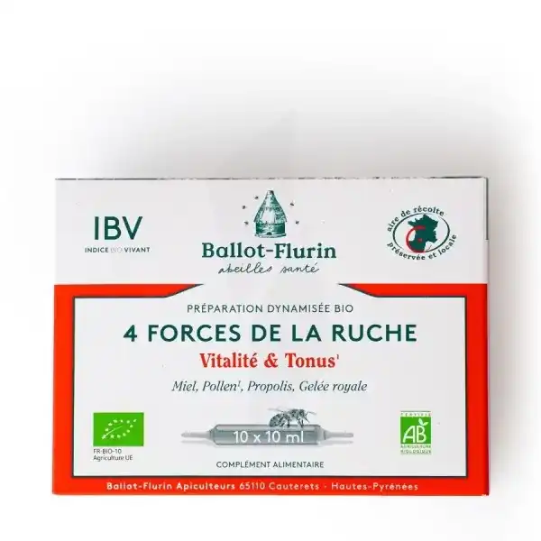 Ballot-flurin Préparation Dynamisée 4 Forces De La Ruche 10 Ampoules/10ml